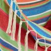 Accent Plus Hammock Chair with Tassel Fringe - Colorful Stripes