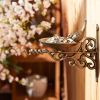 Accent Plus Wall-Mounted Cast Iron Scrolled Bird Feeder