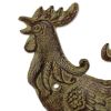 Accent Plus Cast Iron Rooster Design Hose Caddy