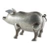 Accent Plus Galvanized Metal Pig Garden Figurine