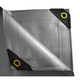 12 x 16 Heavy Duty Canopy Tarp - Silver