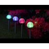 Cracked Glass Ball Stake LED Color Changing Solar Light