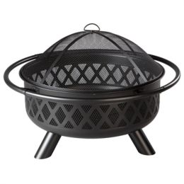 Endless Summer Black Finish Wood Burning Outdoor Fire Pit