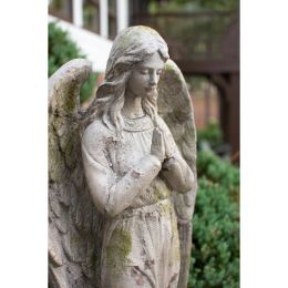 Faux Concrete Angel Yard Art