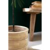 Round Wooden Planter